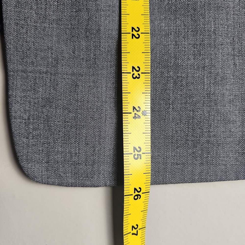 Theory Womens Grey Wool Blend Tuxedo Blazer Black Shawl Collar Jacket Size 0 - Picture 8 of 10
